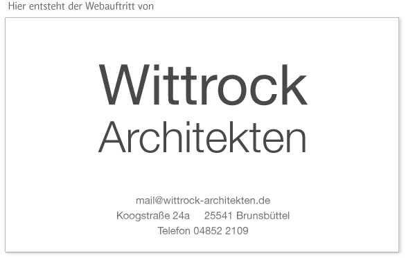 Wittrock Architekten Brunsbüttel